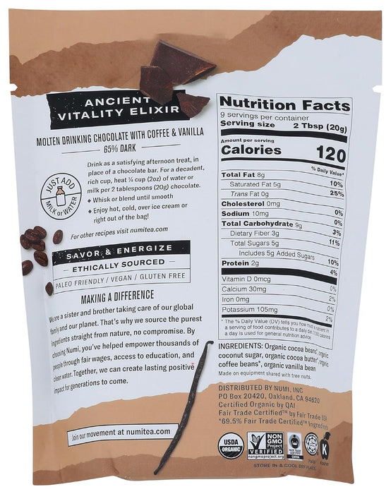 Numi  Drinking Chocolate Kick Of Mocha Organic   6.3 oz