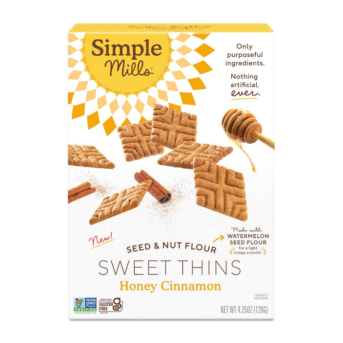 Simple Mills  Sweet Thins Honey Cinnamon  4.25 Oz