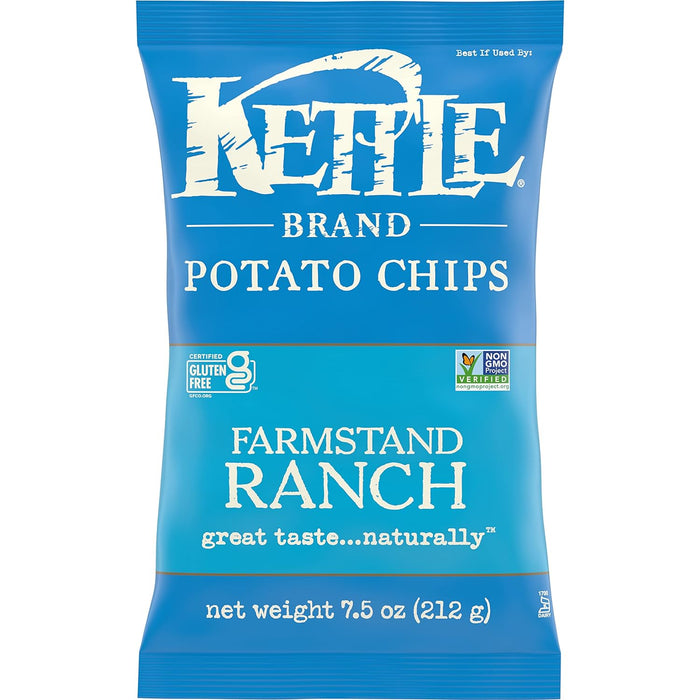 Kettle Brand  Potato Chips Farmstand Ranch  7.5 Oz