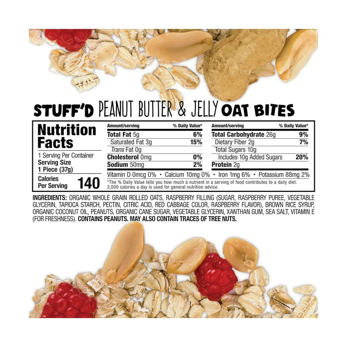 Bobo'S Oat Bars  Peanut Butter And Jelly Vegan Gluten Free Bites   5/1.3 Oz