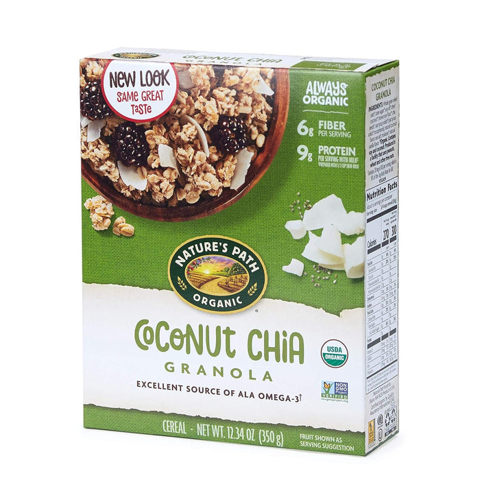 Nature'S Path  Cereal Organic Granola Coconut Chia Chia   12.34 Oz