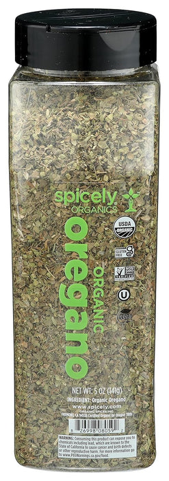 Spicely Organics  Organic Oregano Spice  5 Oz