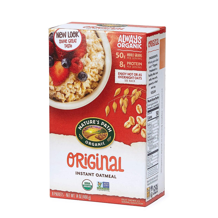 Nature'S Path  Organic Instant Oatmeal Original Pouch   14 Oz