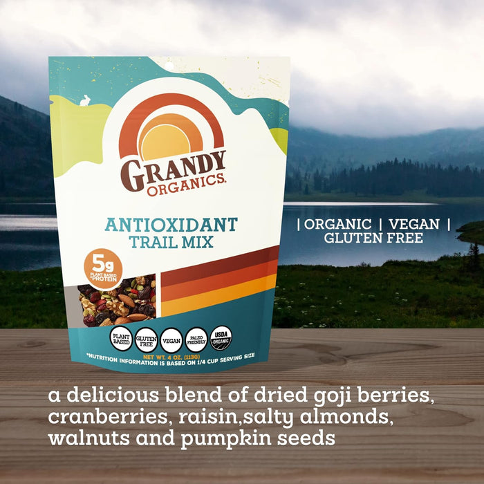 Grandy Organics  Organic Antioxidant Trail Mix  4 Oz