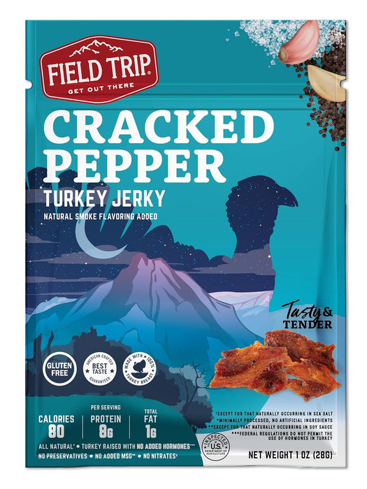 Field Trip Turkey Jerky Cracked Pepper 1 oz
