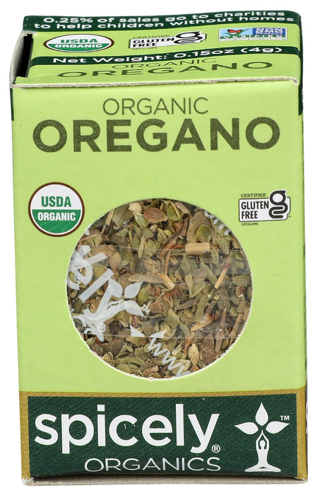 Spicely Organics  Organic Oregano  .15 Oz