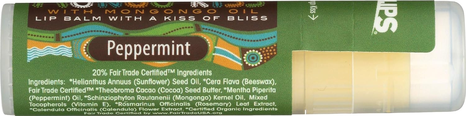 Mongo Kiss  Organic Lips Balm Peppermint  .25 Oz