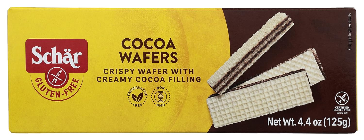 Schar  Gluten Free Cocoa Wafers  4.4 Oz