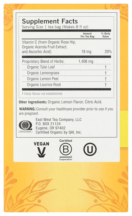 Yogi  Tea Sweet Lemon Everyday Immune  16 Ct