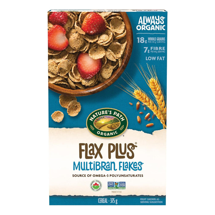 Nature'S Path  Cereal Organic Flax Plus Multi Bran Flakes   13.25 Oz