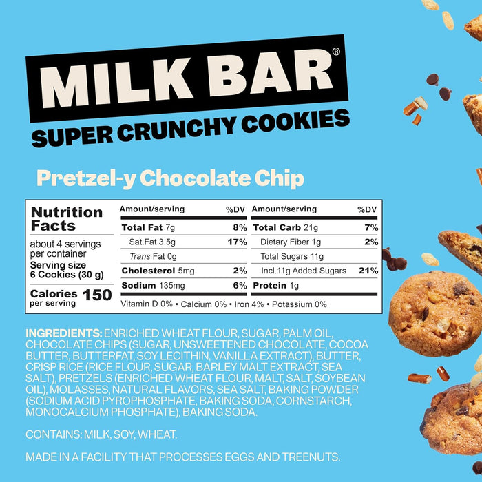 Milk Bar Pretzel-y Chocolate Chip Crunch Cookies 4.5 OZ