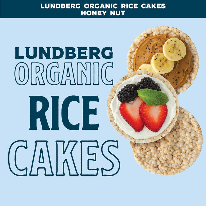 Lundberg Family Farms  Organic Rice Cake Honey Nut  9.6 Oz