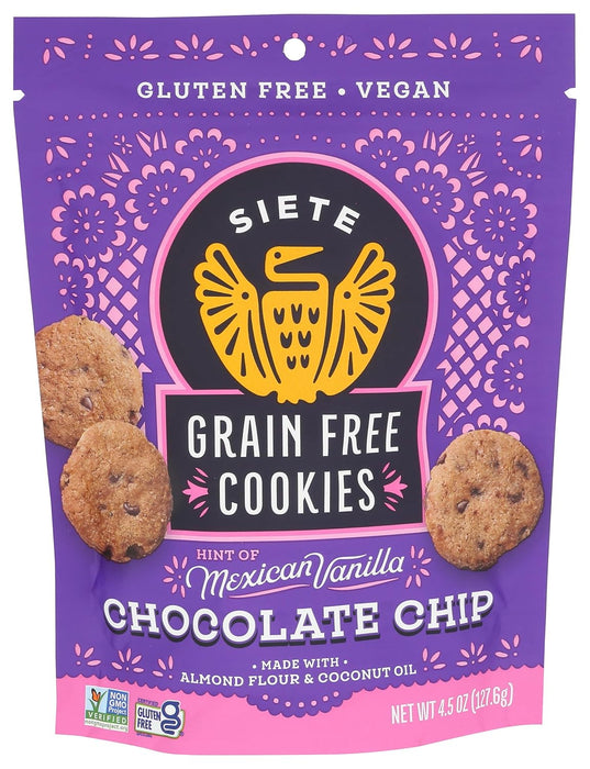 SIETE FAMILY FOODS Mexican Vanilla Chocolate Chip Cookies 4.5 OZ