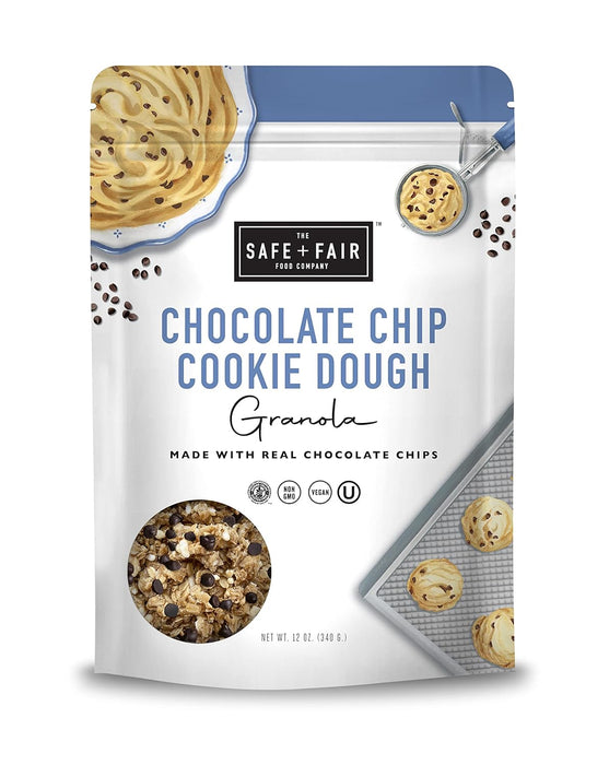 The Safe + Fair Food Company Granola Chocolate Chip Cookie Dough 12 OZ