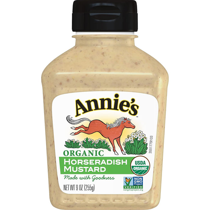 Annie's Naturals Organic Horseradish Mustard 9 oz