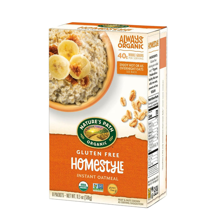 Nature'S Path  Organic Hot Oatmeal Homestyle   11.3 Oz