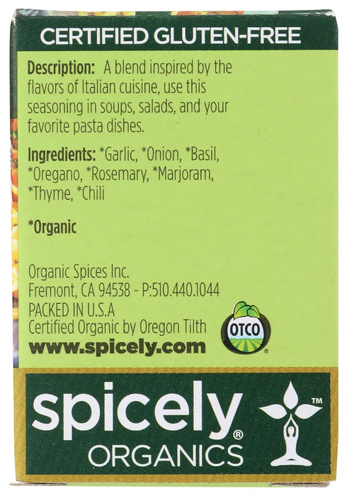 Spicely Organics  Organic Italian Seasoning  .1 Oz