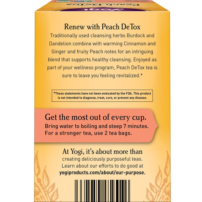 Yogi  Detox Peach  16 Bag