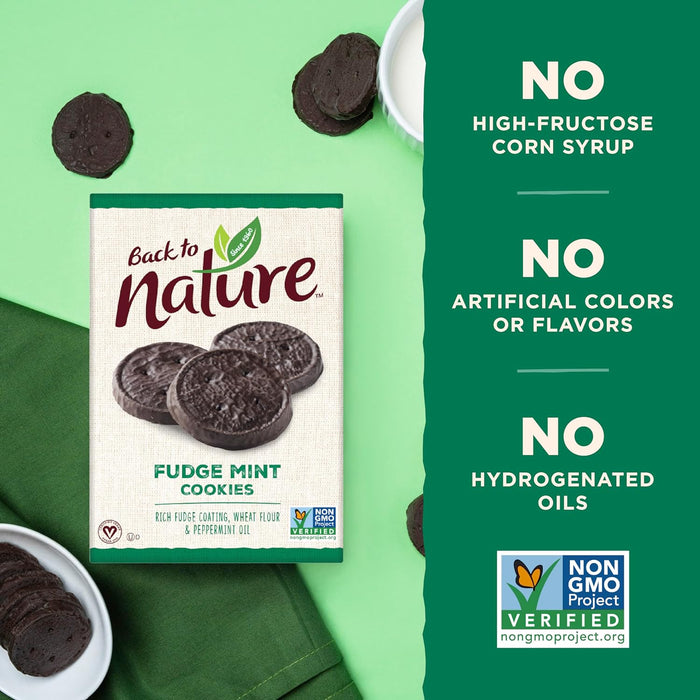 Back To Nature  Cookies Fudge Mint  6.4 Oz