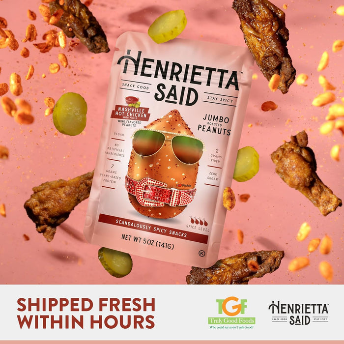 Henrietta Said Nashville Hot Chicken Peanuts 5 oz