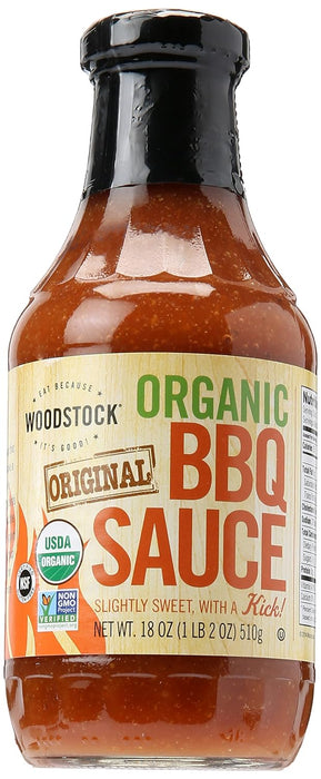 Woodstock Foods Organic Bbq Sauce Original 18 oz