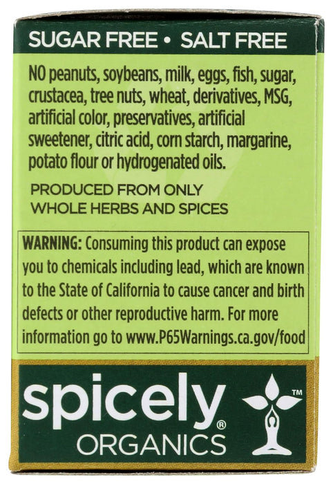 Spicely Organics  Organic Curry Powder  .45 Oz