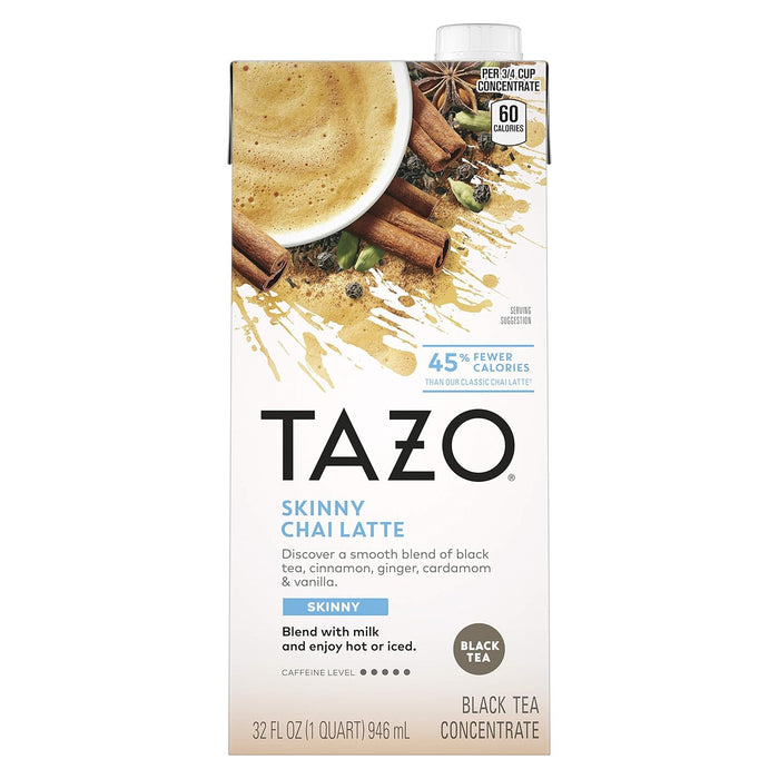 Tazo  Skinny Chai Latte Tea Concentrate  32 Fl Oz