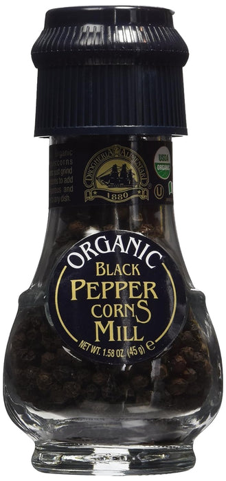 Drogheria & Alimentari  Organic Black Peppercorns Mill  1.6 Oz