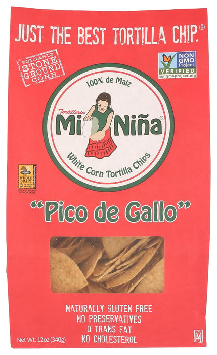 Mi Nina  Pico De Gallo Tortilla Chips  12 Oz