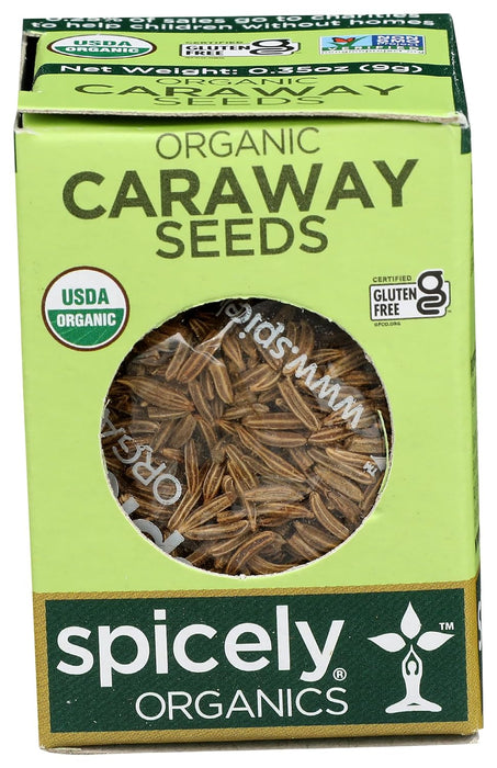 Spicely Organics  Organic Caraway Seeds  .35 Oz