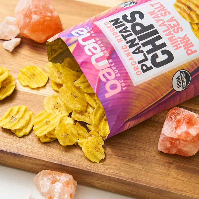 Barnana  Organic Plantain Chips Pink Himalayan Salt  5 Oz