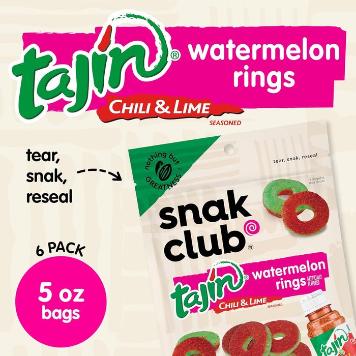 Snak Club Tajin Watermelon Rings 5 OZ