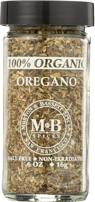 Morton & Bassett  100% Organic Oregano  .6 Oz