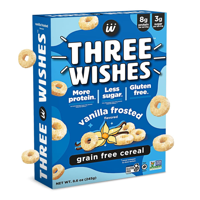 Three Wishes  Cereal Frosted Gluten Free Box   8.6 Oz