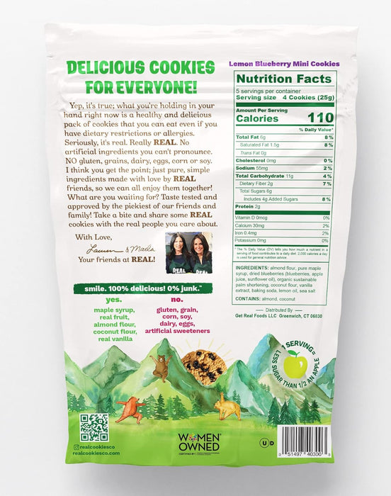 REAL Lemon Blueberry Mini Cookie Poppers 4.5 oz
