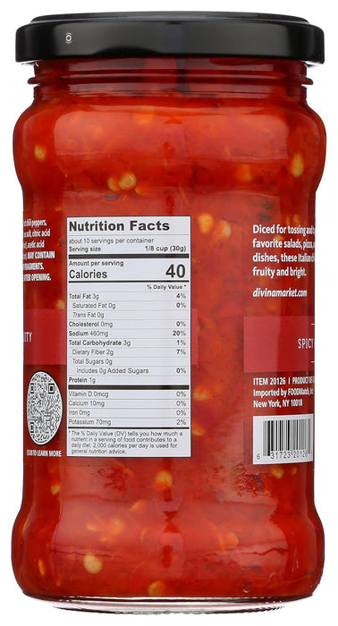 Divina Chopped Calabrian Peppers 10.6 oz