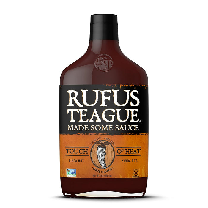 Rufus Teague BBQ Sauce Touch O' Heat 16 oz