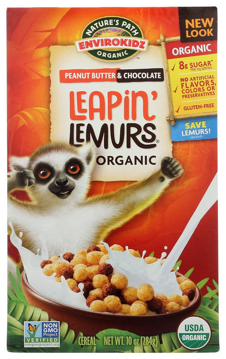 Nature`S Path-Envirokidz Leapin' Lemurs Peanut Butter & Chocolate 10 Oz