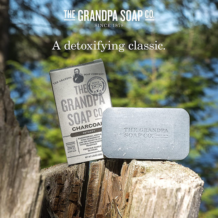 The Grandpa Soap Co.  Charcoal Detoxify Bar Soap  1 Each  4.25 Oz