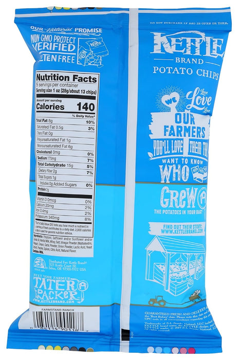 Kettle Brand  Potato Chips Farmstand Ranch  5 Oz