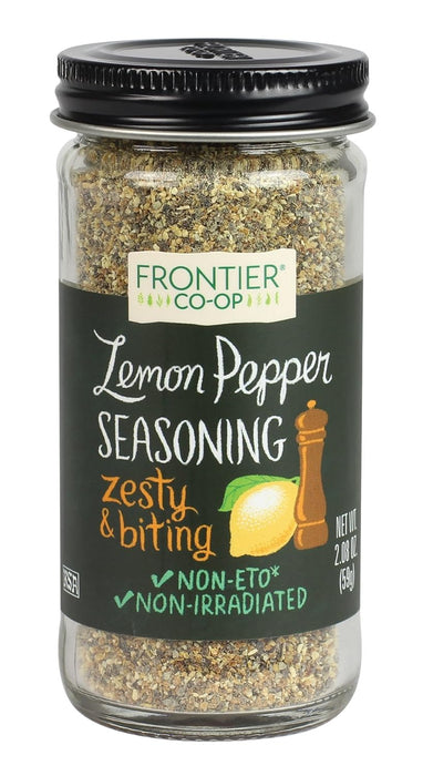 Frontier Nat Prod Co-Op  Lemon Pepper Seasoning Blend  1 Each  2.08 Oz