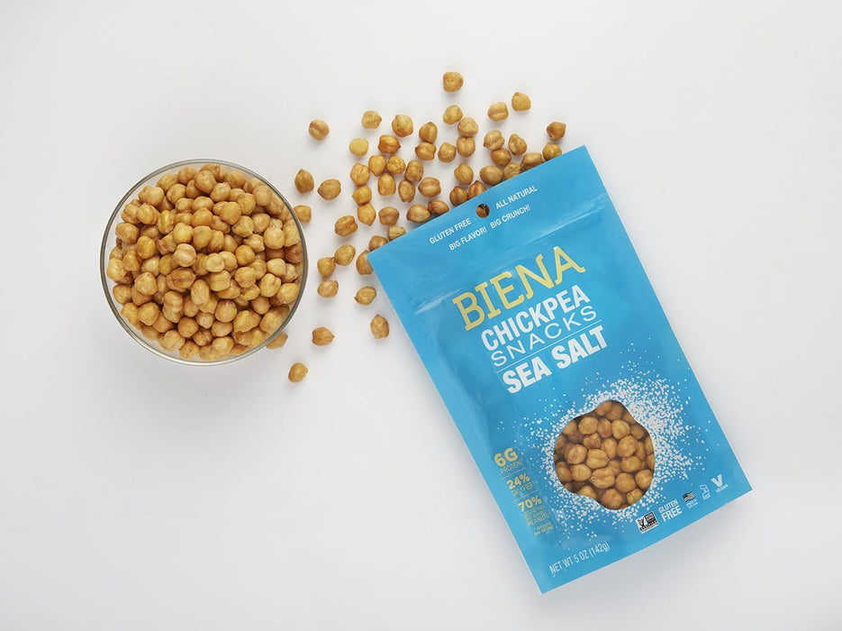 Biena  Chickpea Snacks Sea Salt  5 Oz