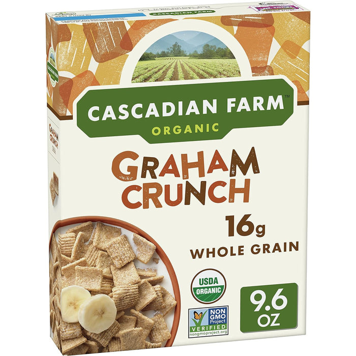 Cascadian Farm  Organic Cereal Graham Crunch   9.6 Oz