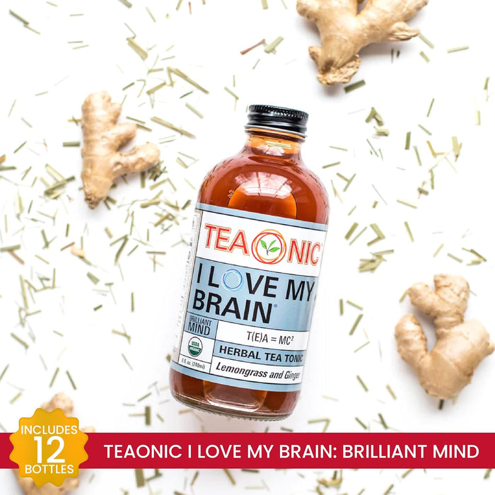 Teaonic  I Love My Brain Herbal Tea Supplement  8 Fl Oz