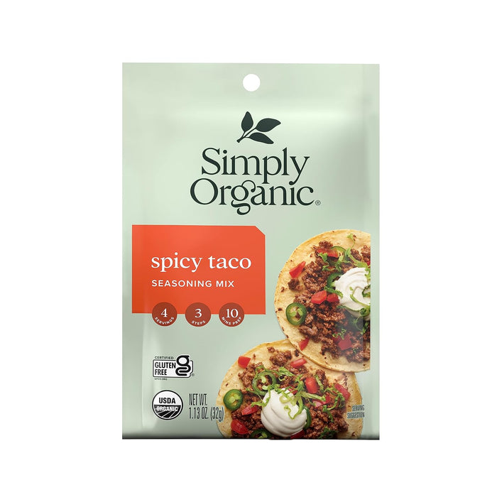 Simply Organic  Spicy Taco Seasoning Mix  1.13 Oz