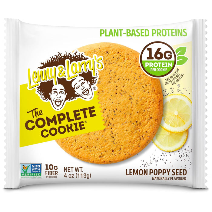 Lenny & Larry'S  The Complete Cookie Lemon Poppy Seed  4 Oz