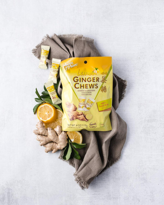 Prince Of Peace  Ginger Chews Lemon  1 Each  4 oz