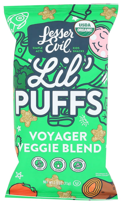 Lesser Evil Lil Puff Og2Veggie Blend 2.5 OZ