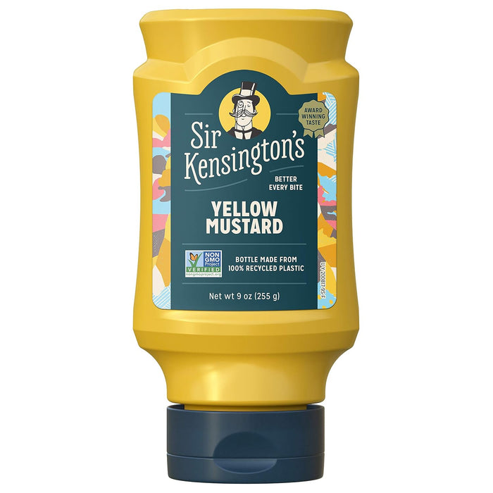 Sir Kensington's Yellow Mustard Squeeze Bottle 9 oz