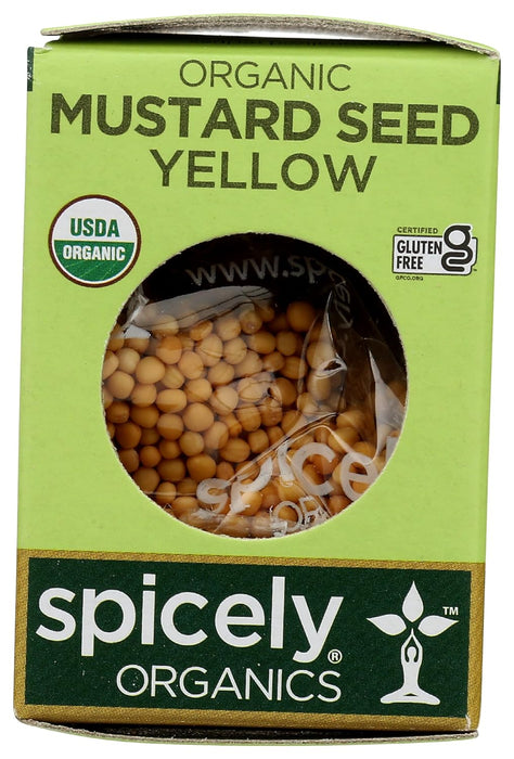 Spicely Organics  Organic Mustard Seed Yellow  .45 Oz